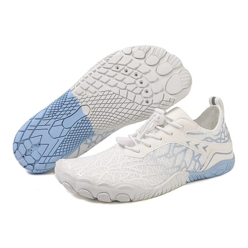 Breathable Light non-slip barefoot shoes White/Blue (Unisex)