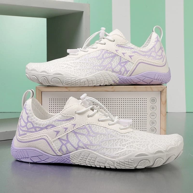 Breathable Light non-slip barefoot shoes White/Purple (Unisex)