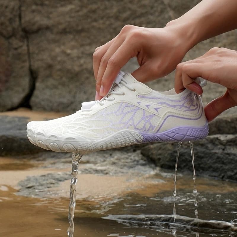 Breathable Light non-slip barefoot shoes White/Purple (Unisex)