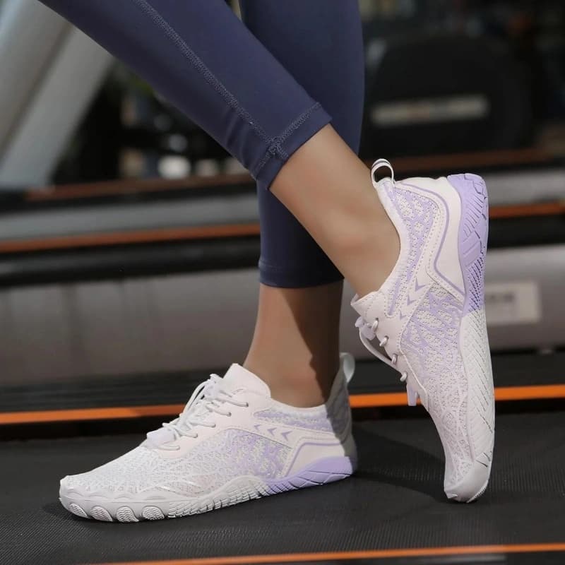 Breathable Light non-slip barefoot shoes White/Purple (Unisex)